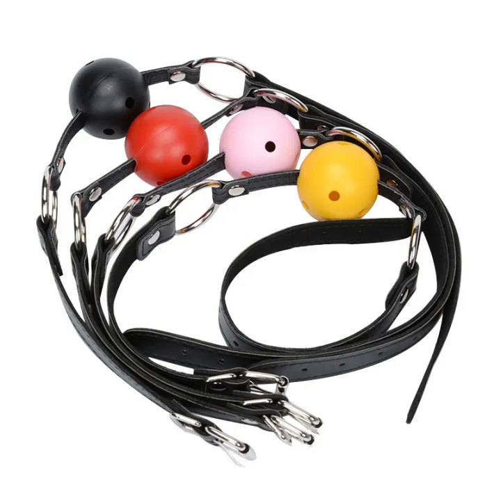 Couple Silicone Gag Ball Bdsm Restraints Open Mouth Breathable Ball