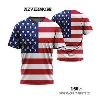 2023 newNEVERMORE T-SHIRT 3D ใส่ได้ทั้งชายและหญิง