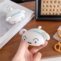 3D Cartoon Lying Down White Dog Earphone Silicone Cases For AirPods 1 2 Pro Wireless Bluetooth Headset Cover Accessories Funda Wireless Earbud Cases