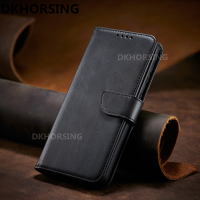 DKHORSING เคสโทรศัพท์แบบกระเป๋าสตางค์ฝาพับหนัง,สำหรับ OPPO Reno 10 / 10 Pro / 10 Pro + กระเป๋าโทรศัพท์มือถือ PU สุดหรูสำหรับผู้ชายกระเป๋าเก็บบัตร Oppo Reno 10 5G 2023ฝาครอบกันกระแทก RENO 10Pro Plus