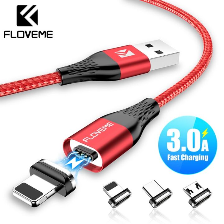 froveme-3a-แท่นชาร์จแม่เหล็กสายสำหรับ-iphone-ไมโคร-usb-ชนิด-c-สายสำหรับซัมซุงแม่เหล็กชาร์จไฟเร็วชนิด-microusb