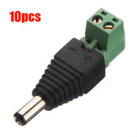 10 DC Power Male Jack 5.5mm X 2.1mm Connector Cable Adapter Plug CCTV DVR Camera