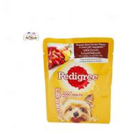 Pedigree เพดดิกรี®อาหารสุนัขโต ชนิดเปียก รสวัวในน้ำเกรวี่