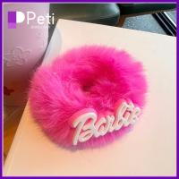 PETI JEWELLERY สีทึบทึบ ตุ๊กตาบาร์บี้ scrunchie แฟชั่นสำหรับผู้หญิง ตุ๊กตาผ้าพลัฌ เชือกรัดผม ของใหม่ หางม้าหางม้า ยางรัดผม สำหรับผู้หญิง