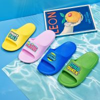 Hot sale 2023 New Fashion version Luofu simple home slippers parent-child summer cartoon bathroom bath non-slip thick-soled home indoor womens sandals and slippers