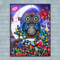 5D Diy Diamond Painting Owl Cross Stitch Rhinestone Mosaic Portrait Diamond Embroidery Painting Kit Home Decoration