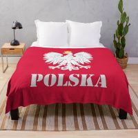 Ready Stock Poland Polish Flag - Polish Eagle Throw Blanket For Sofa Thin Hair Blanket