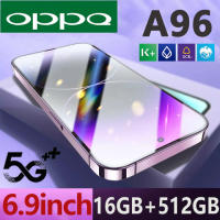 【ของแท้100%】โทรศัพท์มือถือ OPP0 A96 5G 6.9 HD+รองรับ2ซิม Smartphone 4G/5G แรม16GB รอม512GB 6800mAh โทรศัพท์  24MP+48MP โทรศัพท์ถูกๆ Android 11.0 Mobile phone โทรศัพท์ ถูกๆ ดี โทรศัพท์สำห รับเล่นเกม โทรสับราคาถูก COD โทรศัพท์เล่นเกม เมนูภาษาไท มือถือ