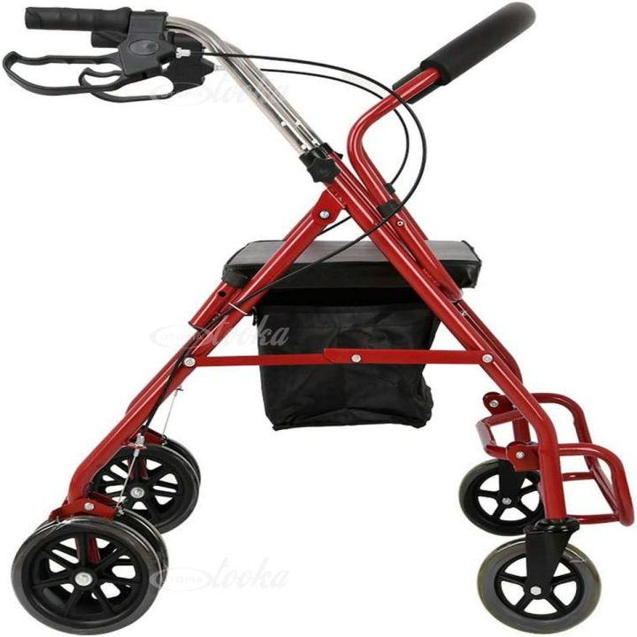 rollator-รถเข็นผู้ป่วยหัดเดิน-พับเก็บได้มี6ล้อและที่พักเท้า-รถเข็นสำหรับผู้สูงอายุรถเข็นช่วยพยุงเดินรถเข็นคนชรารถเข็นหัด-พับเก็บได้-รถเข็นผู้ป่วยหัดเดินรถเข็นช่วยเดิน-รถเข็นสำหรับผู้สูงอายุรถเข็นผู้ป่