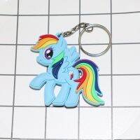 My Little Rainbow Cartoon Hanging Chain Doll Keychain Bags Pendant Gifts