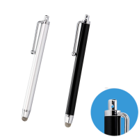 Fiber Stylus Thin Drawing Pencil ปากกาความจุหนาสำหรับแท็บเล็ตศัพท์ Capacitive Stylus พร้อมรูเชือกป้องกันการสูญหาย