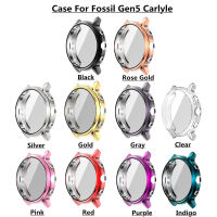 ฟอสซิลที่ใช้งานได้ Fossil Gen 5 Carlyle เคสนาฬิกา รวมทุกอย่าง TPU ปลอกป้องกันด้วยไฟฟ้า gen5 เคสนาฬิกา