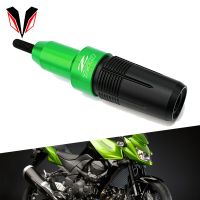 รางเลื่อนไอเสียสำหรับ KAWASAKI Z750 Z 750อุปกรณ์เสริมกันการป้องกันการกระแทกพลาสติกซีเมนต์สำหรับรถจักรยานยนต์ตลอดทั้งปี