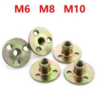 Furniture Plywood Pair Lock Nut  Sofa Leg Lock  Galvanized Three-hole Nut Nut Iron Plate Locking Nut for Wood M6 M8 M10 Nails Screws Fasteners