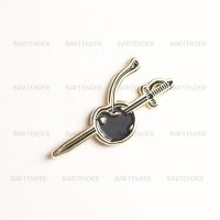 LV Cherry Decorated Garnish Cocktail Brooch-Alloy Material (Imported from the United States)