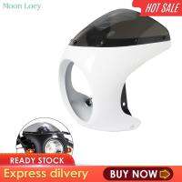 Moon Headlight Fairing กระจกรถจักรยานยนต์หน้าจอสำหรับมอเตอร์ไซด์สีดำและสีขาว