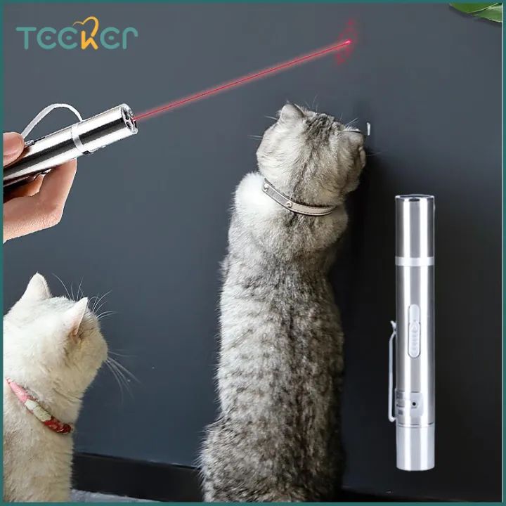 Teeker Pet Laser Pen Cat Teaser Toys for Kitten Dog Laser Pointer Red