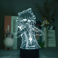 Anime 3D Lamps Bedside Acrylic Night Light Danganronpa V3 Nagito Komaeda Kids Room Decor Teenager Birthday Gift Bluetooth Base