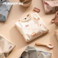 【DT】hot！ Infant Feeding Bib Sleeved Kids Aprons with Babies Children Eating Bibs Baby Boys