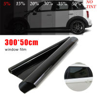 Leesa 50X300Cm Black Car Window Film Roll 5/15/20/25/35/50% VLT Sun Shade Anti UV Windshield Tint Film For Car Home Window Glass Tint