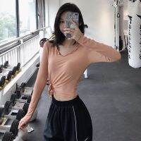 COD Morning running sports quick-drying yoga clothing womens fitness slimming top shark pants two-piece set