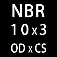 Od10ยางโอริงขนาด3มม. ปะเก็นแหวนชิ้น/ล็อต50มม./11/12/14/15/16/17/18/19/20*3มม. เครื่องทำความสะอาดปิดผนึกซีลความหนาของยางโอริง (Od10Mm)