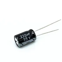 20PCS Higt quality 35V220UF 8x12mm 220UF 35V 8x12 Electrolytic capacitor