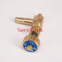 M10x1mm -10mm Hose Barbed Elbow Brass Needle Valve With Spring For Gas Plumbing Valves