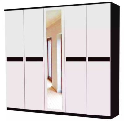 SHOP NBL ตู้เสื้อผ้า HAVANA 220 Cm // MODEL : W-2201-WM ดีไซน์สวยหรู สไตล์เกาหลี 5 บานเปิด 2 ลิ้นชัก สินค้ายอดนิยม แข็งแรงทนทาน ขนาด 220x60x200 Cm