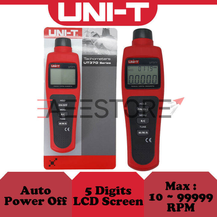 UniT UT 371 Non Contact Tachometer / Takometer Lazada
