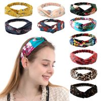 【YF】 Women Girls Summer Bohemian Hair Bands Print Headbands Vintage Cross Turban Bandage Bandanas Hairbands Accessories nnatbe