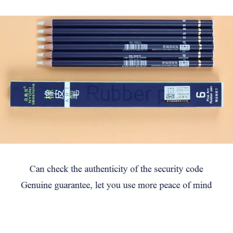 NYONI Rubber Pen Eraser Pencil Pen Tip Rubber Type 1/3/6pcs High
