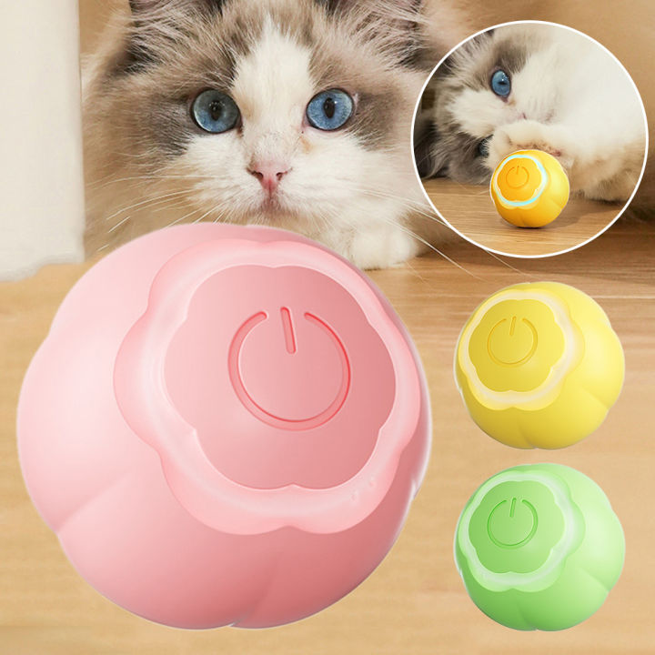 bokali-ลูกบอลแมวไฟ-led-1ชิ้น41มม-ของเล่นกลิ้งอัตโนมัติสัตว์เลี้ยงแบบโต้ตอบตลกลูกแมวของเล่น-type-c-สายชาร์จ