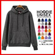 4.4 HOÀN TIỀN 15%Áo Khoác Nỉ Có Nón Hoodie Trơn - Hàng Xuất Khẩu Cao Cấp