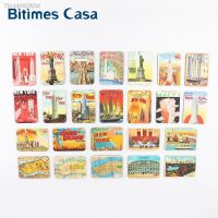 ☑ Bitimes 24 PCS New York Scenic Refrigerator Fridge Magnets Sets Souvenir Travel Magnetic Stickers Home Decoration