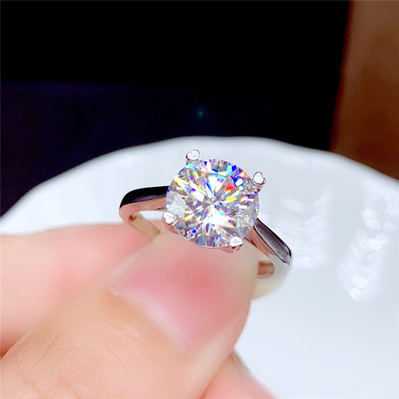 Earring VVS Moissanite For Fine jewelry like Pendent Wedding Ring 1.5 CT Round Green Loose Moissanite Diamond For Making Engagement