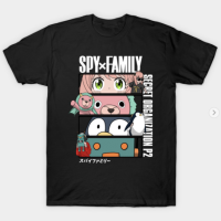 Japanese anime SPY×FAMILY mens 100% cotton round neck short-sleeved T-shirt Anya short-sleeved Valentines Day gift