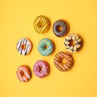 Donut Fridge Magnet Simulation Food Playing Magnetic Stickers Message Stickers Stereo Magnetic Stickers