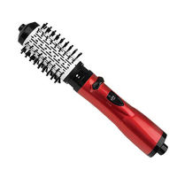 2021Multifunction Hot Hair Comb Hair Dryer and Volumizer Rotating Roller Brush Salon Hot Air Brush Styler Straightener Curler Comb