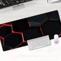 Geometric Abstract Art HD Pattern Mouse Pad XL Hexagonal Gamer Accessory Large Desk Pad Computer Lock Edge Keyboard Non-slip Mat