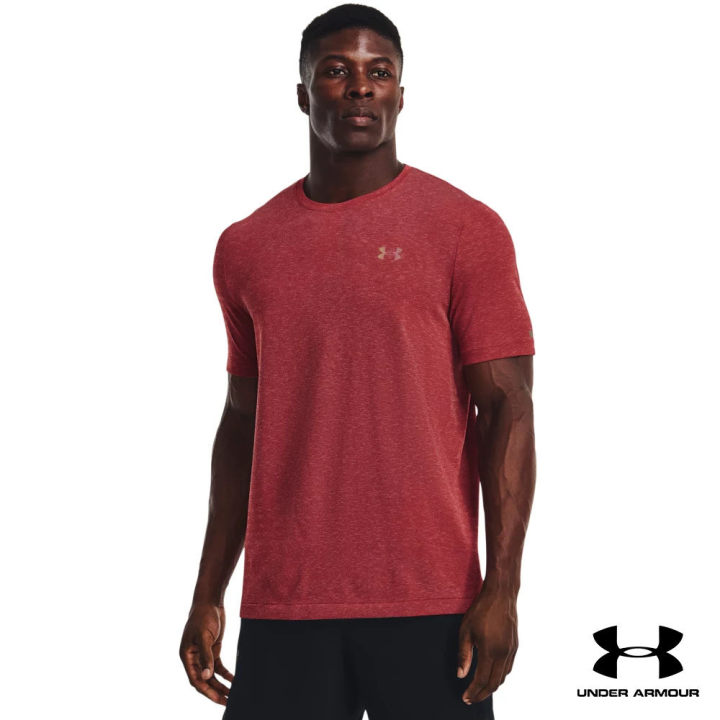 under-armour-ua-mens-rush-seamless-geosport-short-sleeve-อันเดอร์-อาร์เมอร์-เสื้อออกกำลังกายสำหรับผู้ชาย