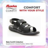 Bata Comfit Mens Mules Sandals รองเท้าแตะรัดส้น สำหรับผู้ชาย รุ่น Cemie สีดำ 8616711 Mensandal