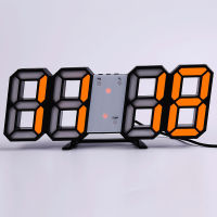 Wall Clock Watch Clock 3D Led Digital Modern Design Living Room Decor Table Alarm Nightlight Luminous Desktop