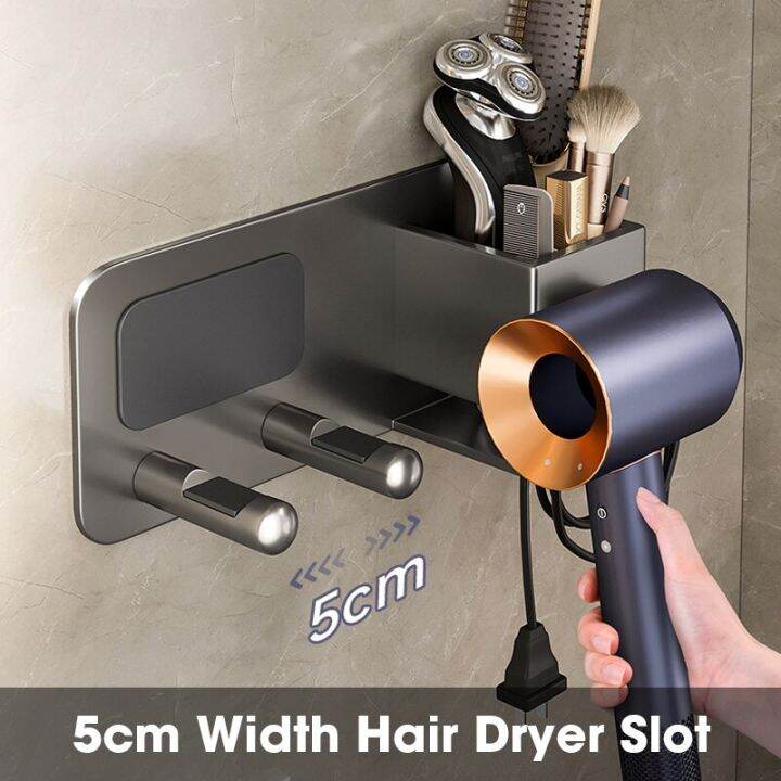 oneup-hairdryer-shelf-free-punching-bathroom-rack-bracket-toilet-hair-dryer-hair-dryer-hanger-organizer-bathroom-accessories-bathroom-counter-storage