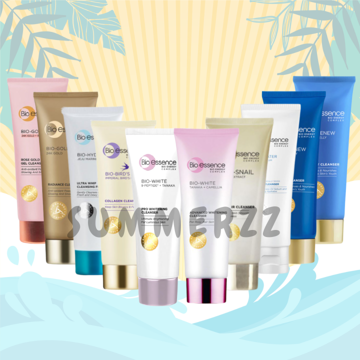 BioEssence Bio Essence 24K Bio Gold Radiance/Bounce Bird Nest/White Tanaka Peptide Cleanser Bio