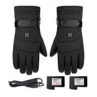 Motorcycle Breathable Warm Electric Heated Gloves Touchscreen Waterproof Thermal Heat Gloves Skiing