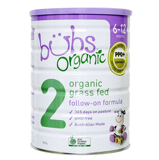 Sữa bubs organic số 2 800g trẻ từ 6-12 tháng - ảnh sản phẩm 1