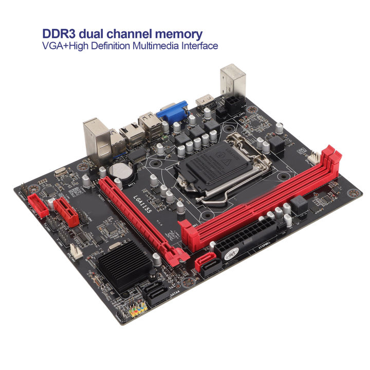 เมนบอร์ด-b75หน่วยความจำสูงสุด16g-เมนบอร์ดคอมพิวเตอร์หน่วยความจำแบบ-dual-channel-สำหรับเดสก์ท็อป