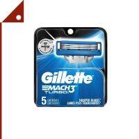 Gillette : GILGM3T-5* ใบมีดโกน Mach 3 Turbo Razor blades 5 Count