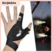 B2RJKKKHO LED Cycling กลางแจ้ง ตกปลา ไฟแฮนด์ฟรี ไฟซ่อม ถุงมือไฟฉาย เครื่องมือกลางคืน